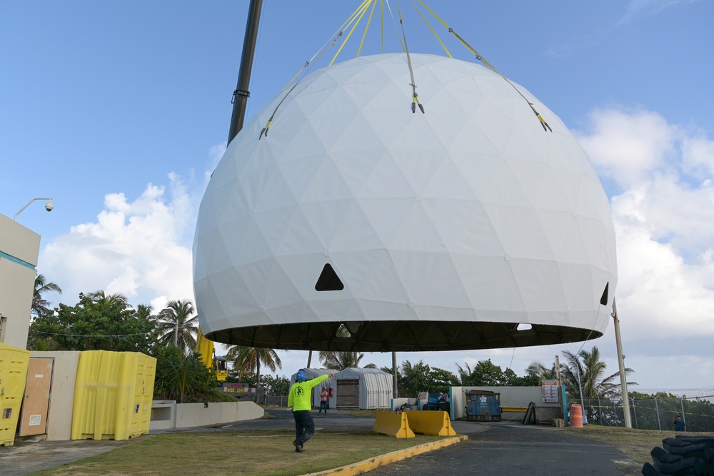 140th ADSS Radome disassembly