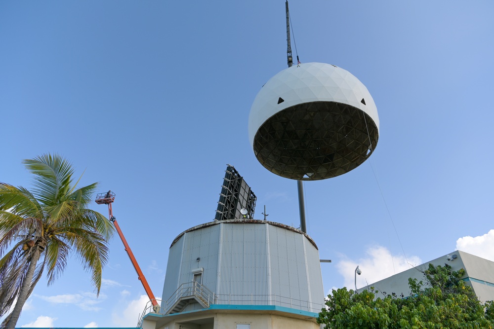 140th ADSS Radome disassembly