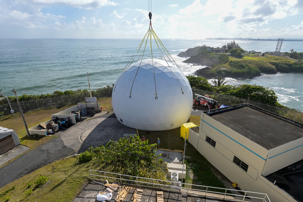 140th ADSS Radome disassembly