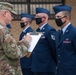 Airmen conduct open ranks inspection
