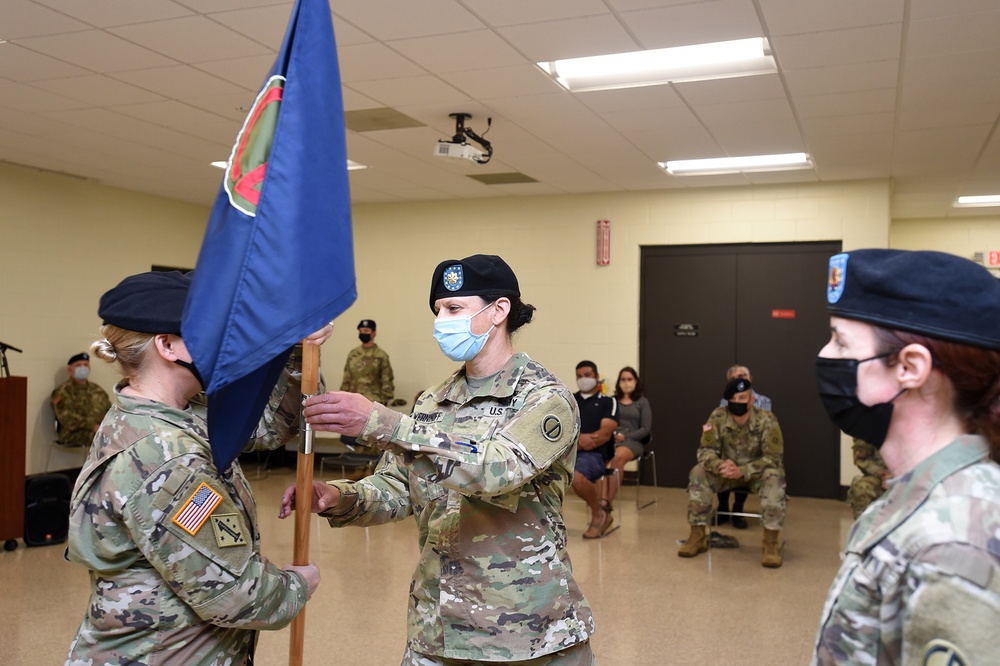The Army Reserve’s 85th Support Command headquarters company receives a change in leadership