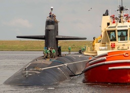 USS Alaska (SSBN 732) Returns to Kings Bay