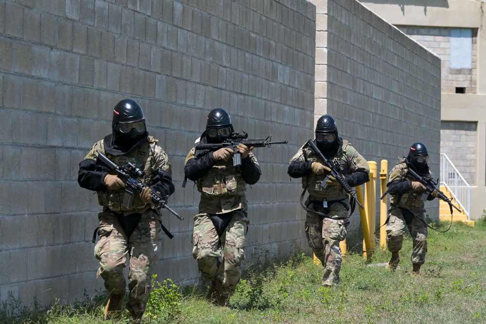 Security Forces training at Camp Santiago Joint Training Center