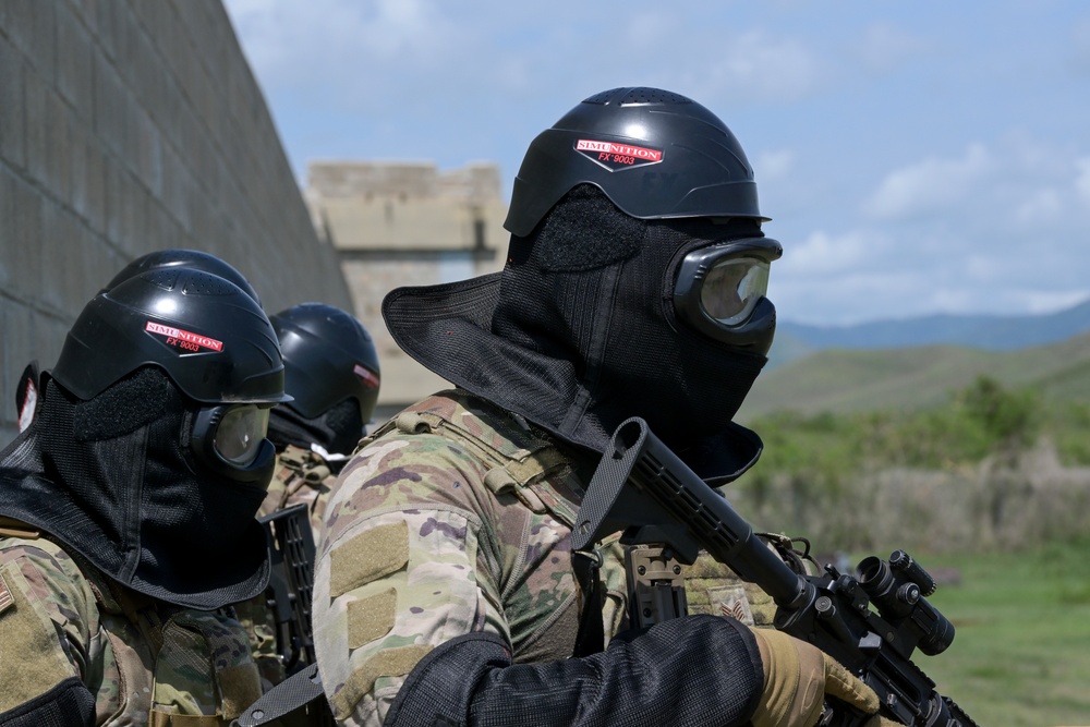 Security Forces training at Camp Santiago Joint Training Center