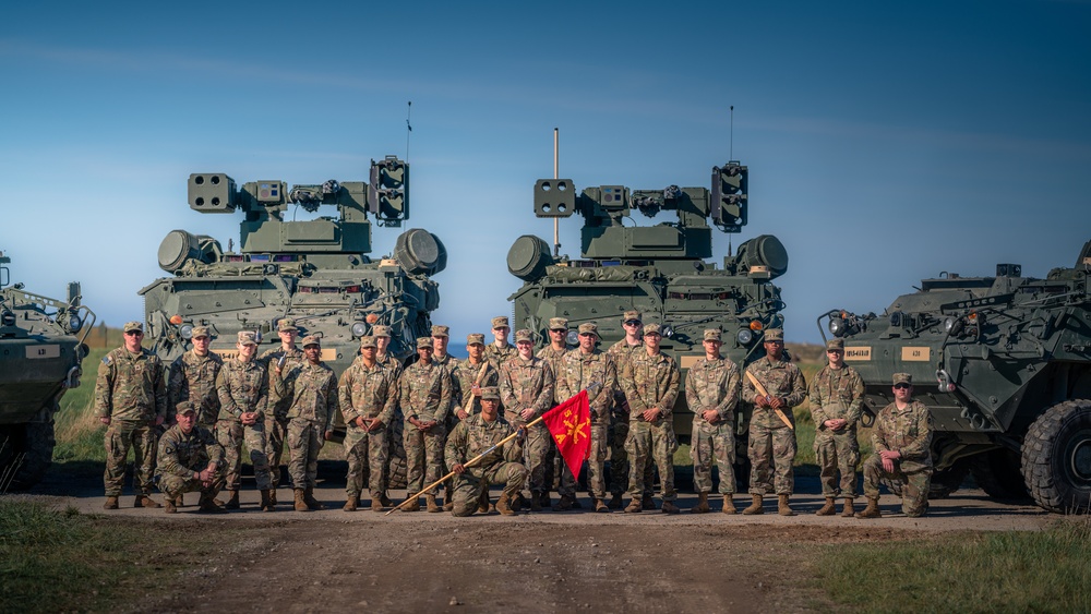 On target: 5th Battalion, 4th Air Defense Artillery Regiment becomes first unit to live-fire the Army’s new M-SHORAD system in Europe