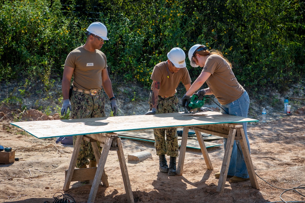 U.S Sailors help Habitat for Humanity