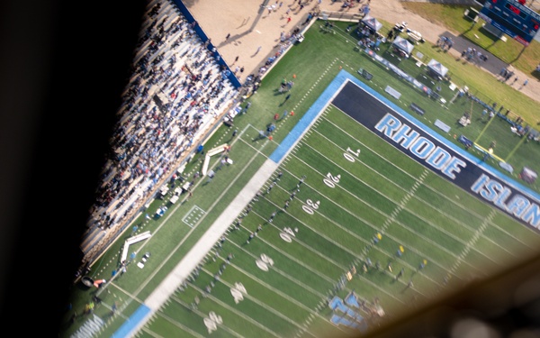 Rhode Island Air National Guard Performs URI Homecoming Flyover