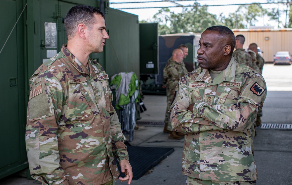 ANG Command Chief visits Gulfport CRTC