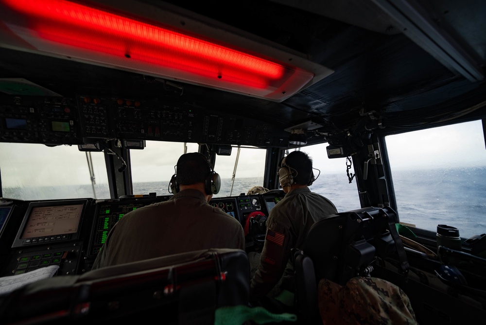 Marines and Sailors conduct LCAC ship to shore logistics exercise