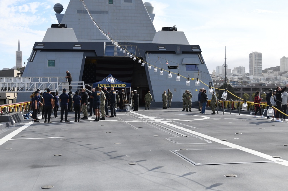 Navy's Newest Sailors Tour the Navy's Newest Ship