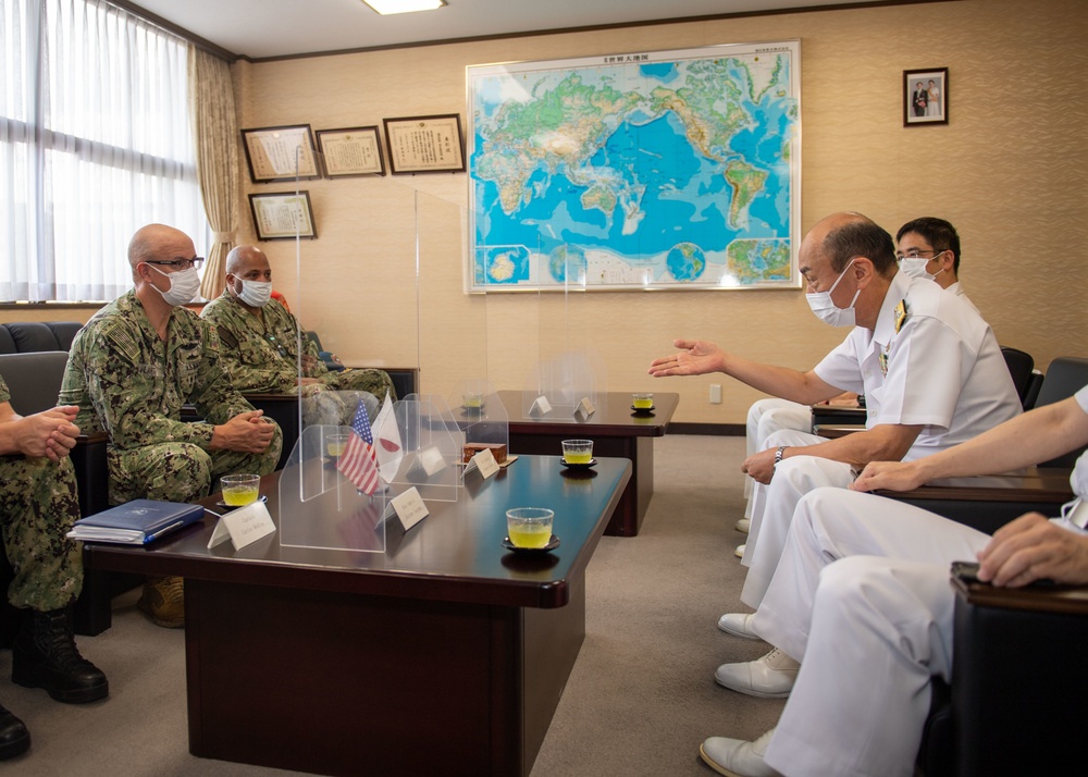 CNRJ/CNFJ Rear Adm. Lahti Meets Sasebo JMSDF