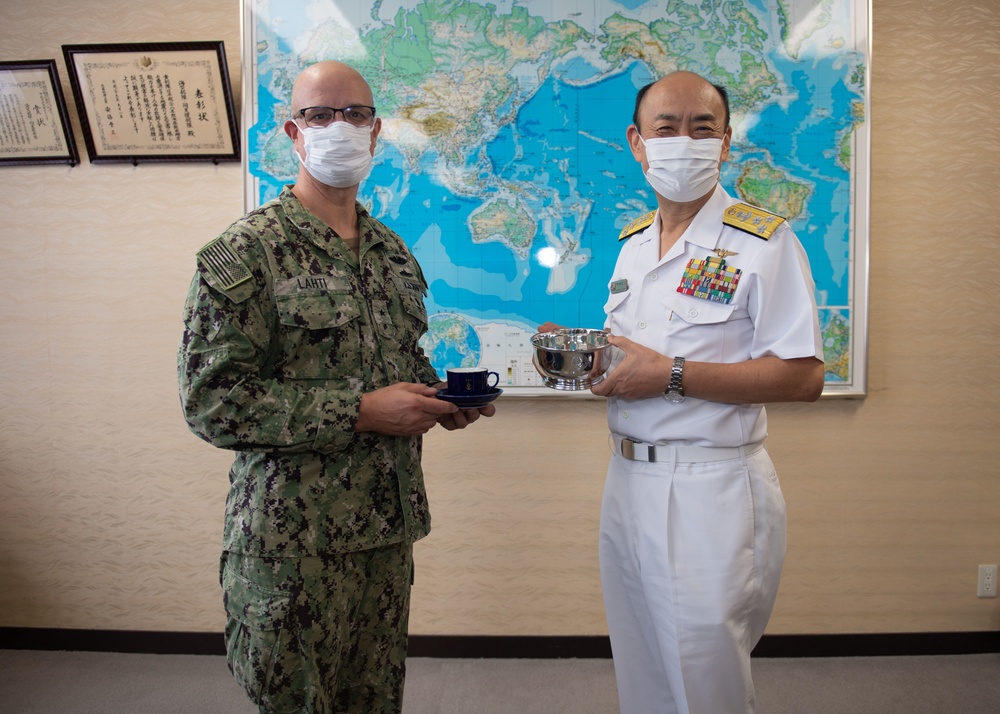 CNRJ/CNFJ Rear Adm. Lahti Meets Sasebo JMSDF