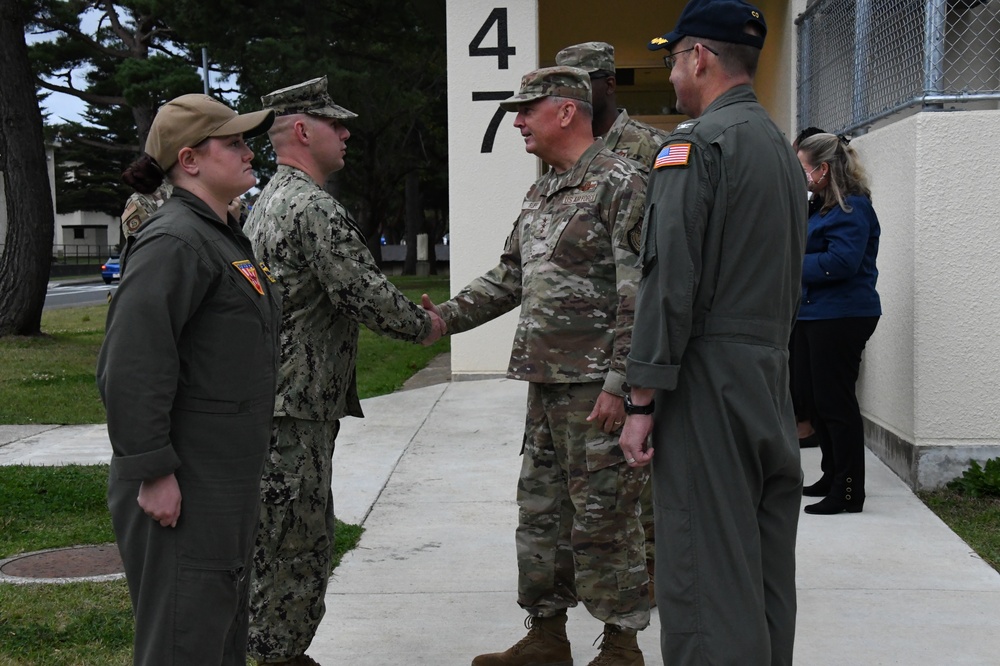 NAF Misawa Sailors Meet with Air Force General