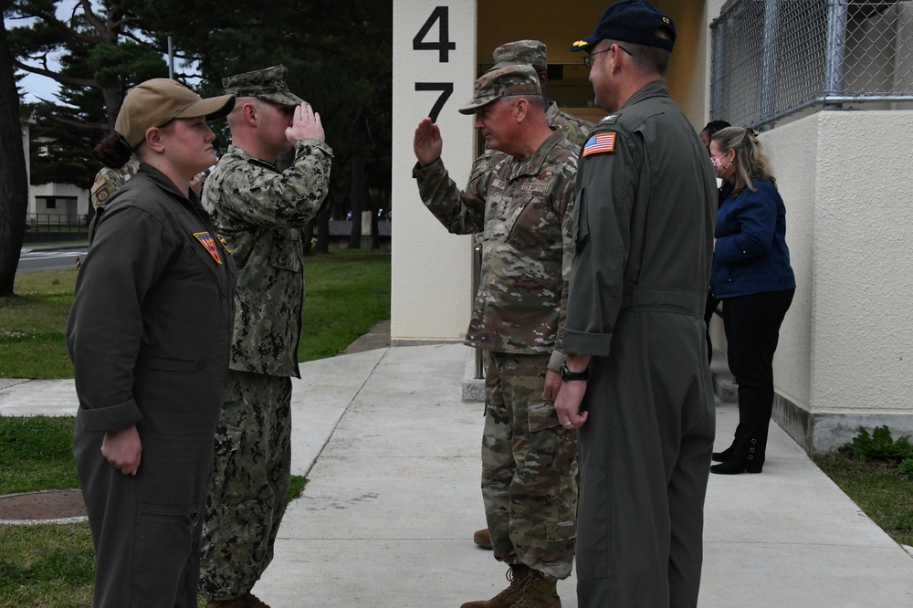 NAF Misawa Sailor Meet with Air Force General