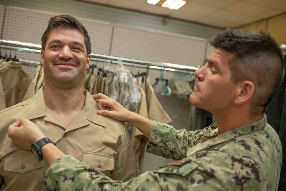 CPO Select Fitting at Camp Lemonnier