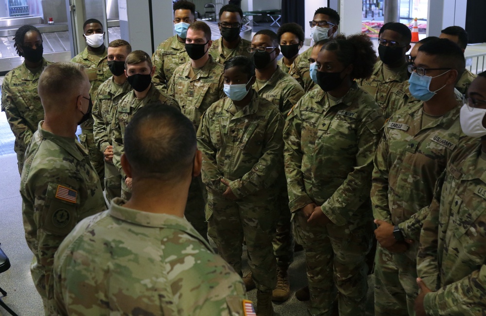 1st Infantry Division Command Team Visits Philadelphia APOD