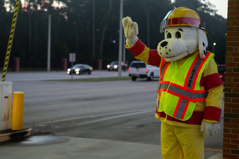 Camp Lejeune Fire and Emergency Services Division kickoff Fire Prevention Week at the Main Gate