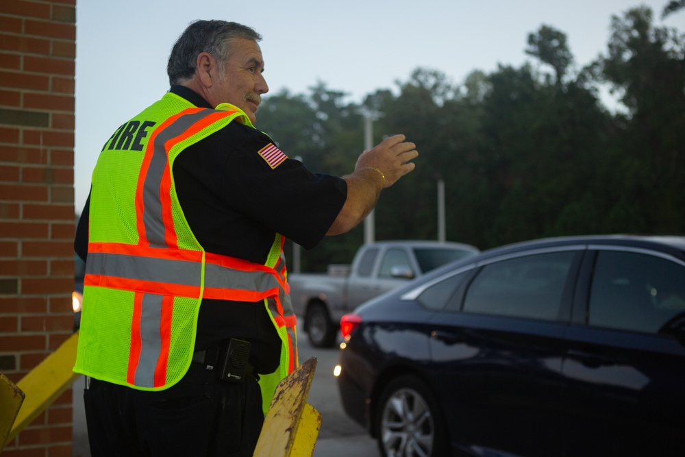 Camp Lejeune Fire and Emergency Services Division kickoff Fire Prevention Week at the Main Gate