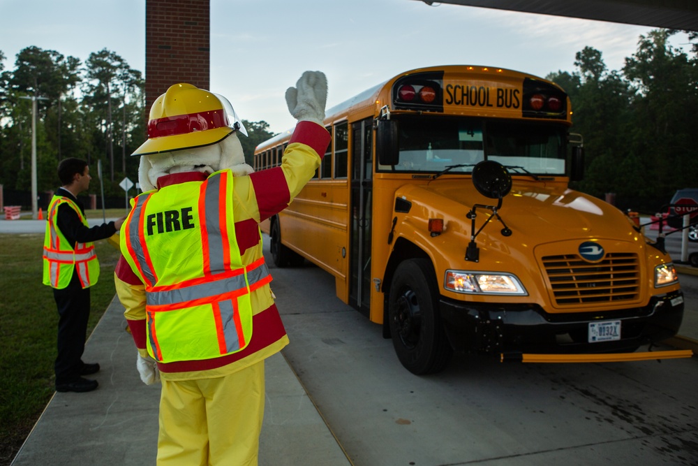 Camp Lejeune Fire and Emergency Services Division kickoff Fire Prevention Week at the Main Gate