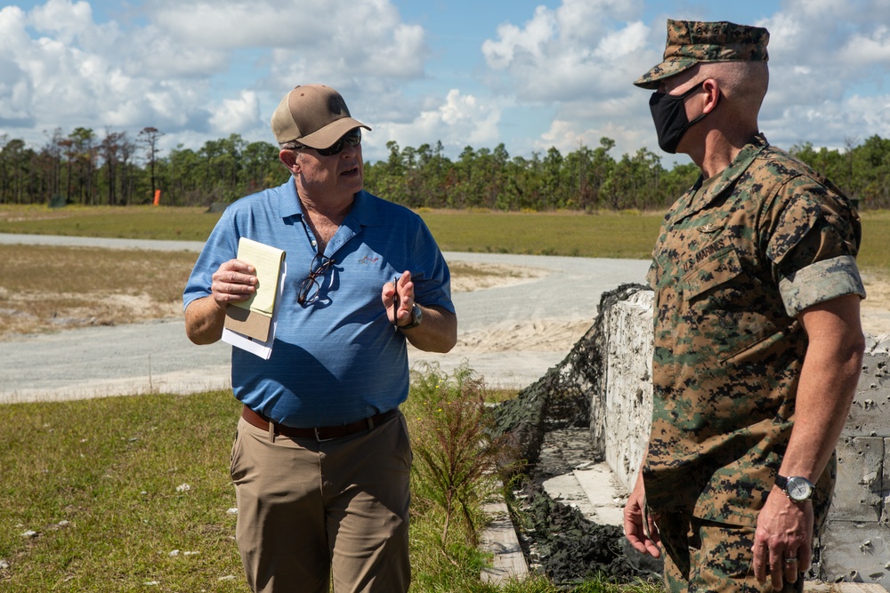 MCICOM Tours Marine Corps Base Camp Lejeune Range and Training Area Management