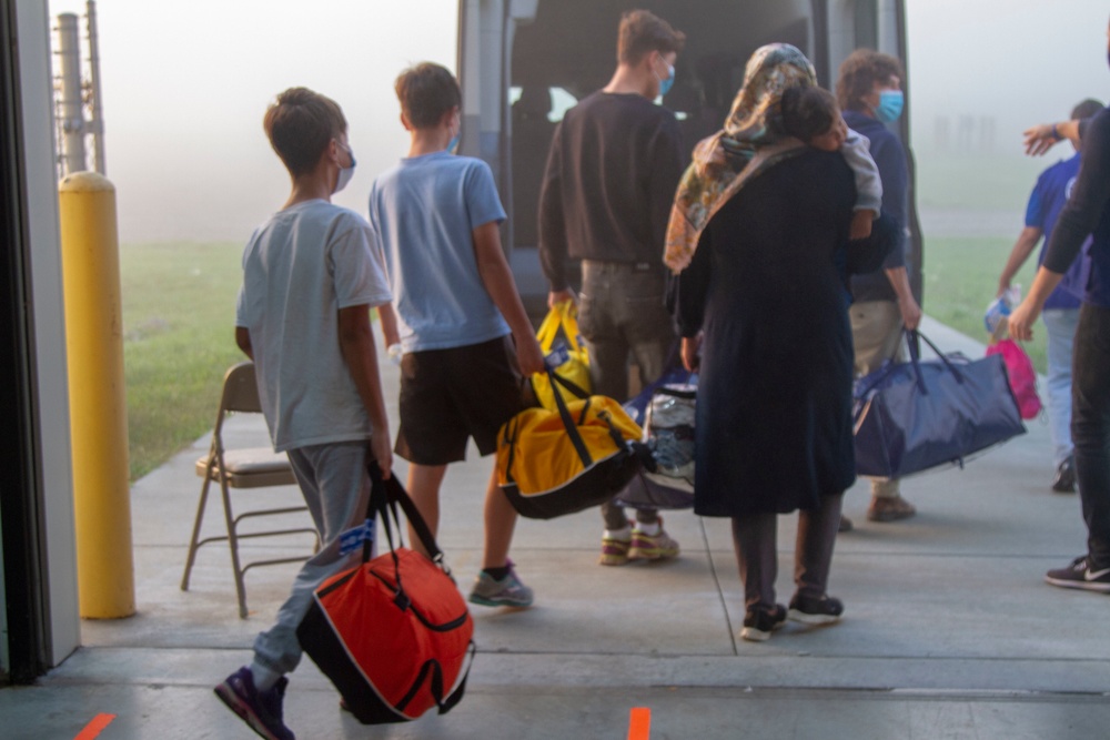 First Afghan family departs Task Force Atterbury