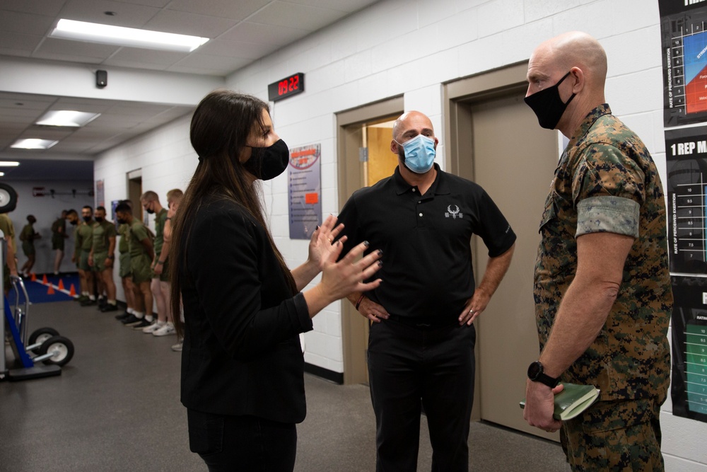 SMMC visits Camp Geiger to observe IMC perform the Strength Power Assessment