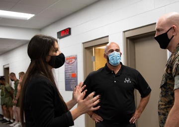 SMMC visits Camp Geiger to observe IMC perform the Strength Power Assessment