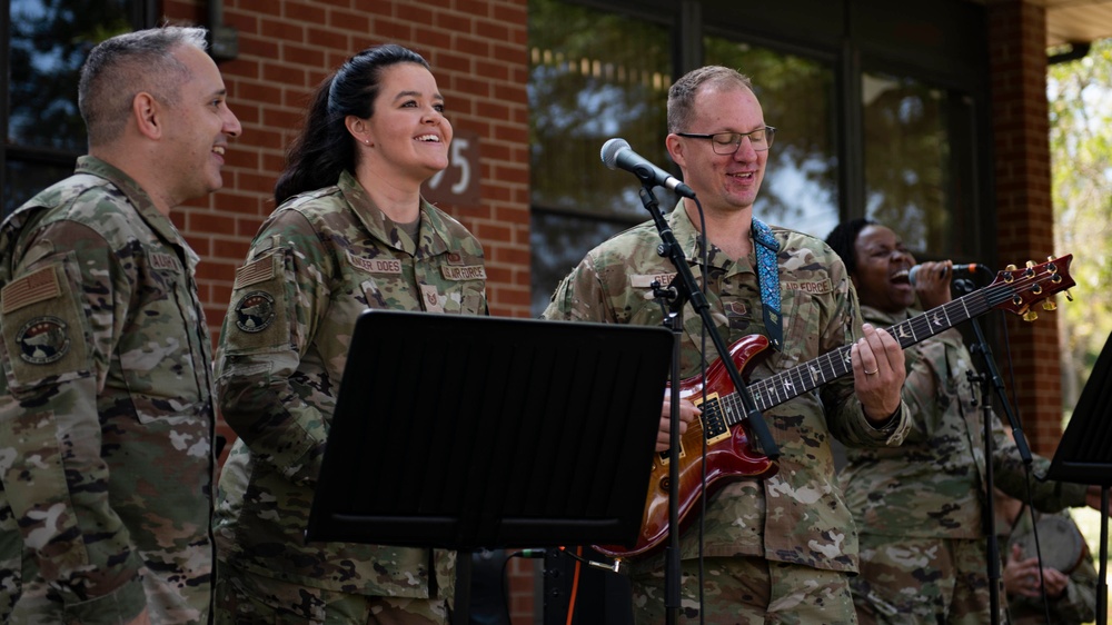 Singing a New Tune: AF Band visits Liberty Village