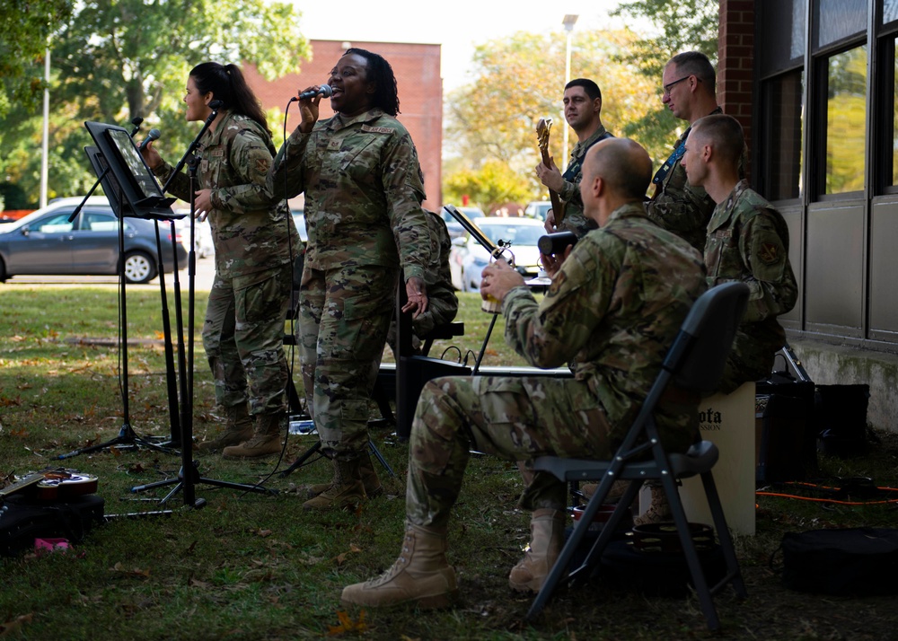 Singing a New Tune: AF Band visits Liberty Village