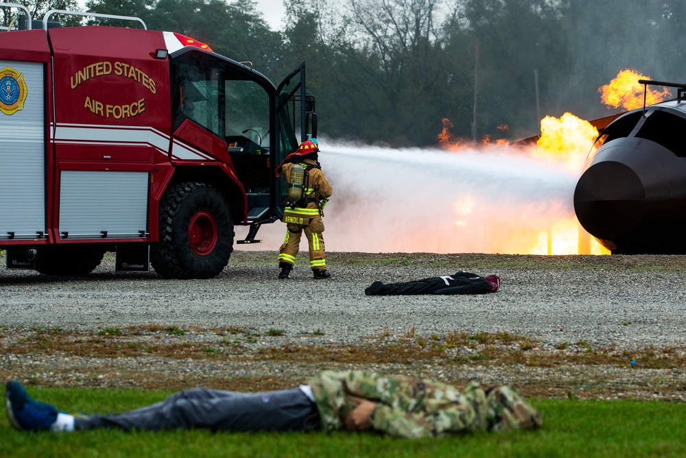 Wright-Patt Holds Aircraft Crash Exercise