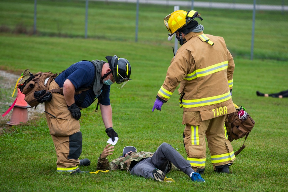 Wright-Patt Holds Aircraft Crash Exercise