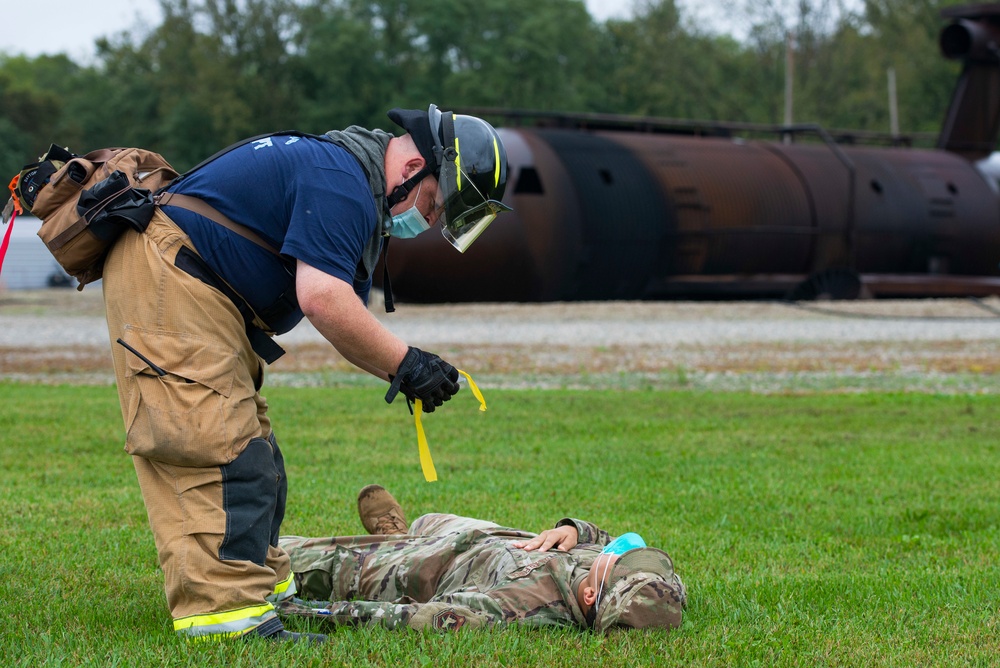 Wright-Patt Holds Aircraft Crash Exercise