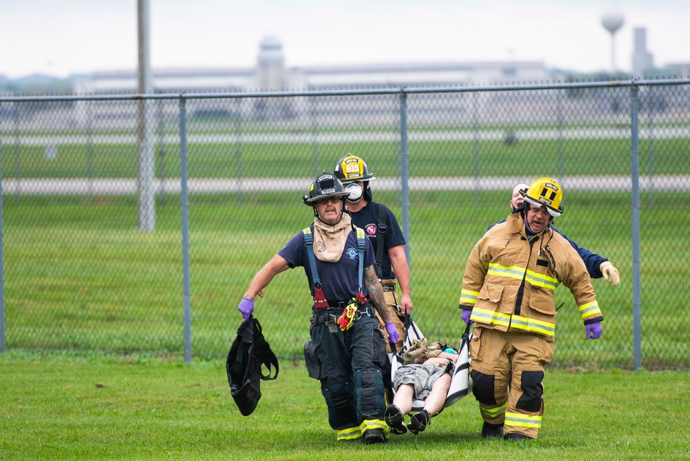 Wright-Patt Holds Aircraft Crash Exercise