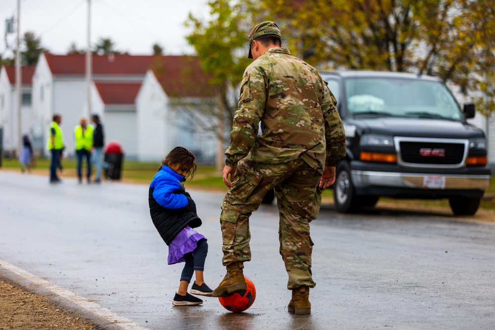 Task Force McCoy Soldiers in the Neighborhoods