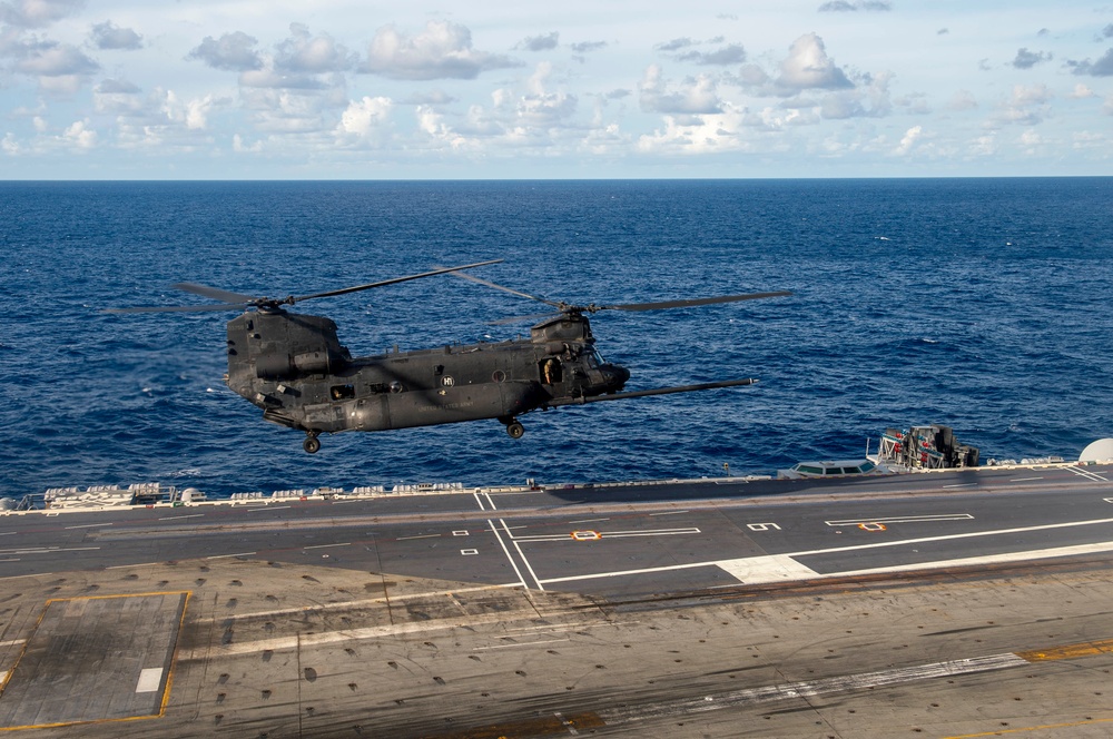 Truman is conducting readiness training in the Atlantic Ocean in preparation for future operations.