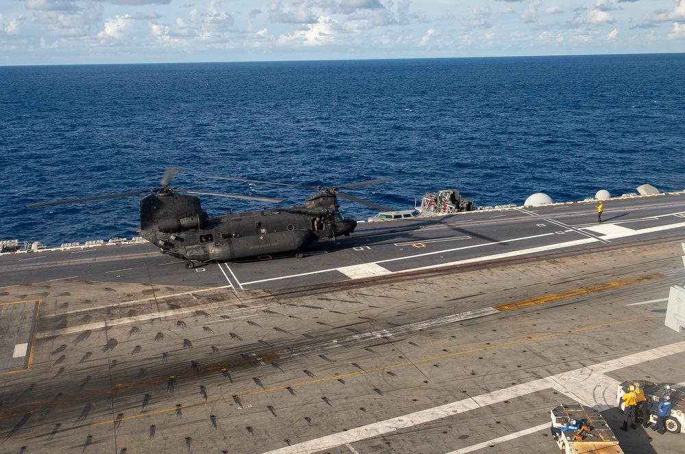 Truman is conducting readiness training in the Atlantic Ocean in preparation for future operations.