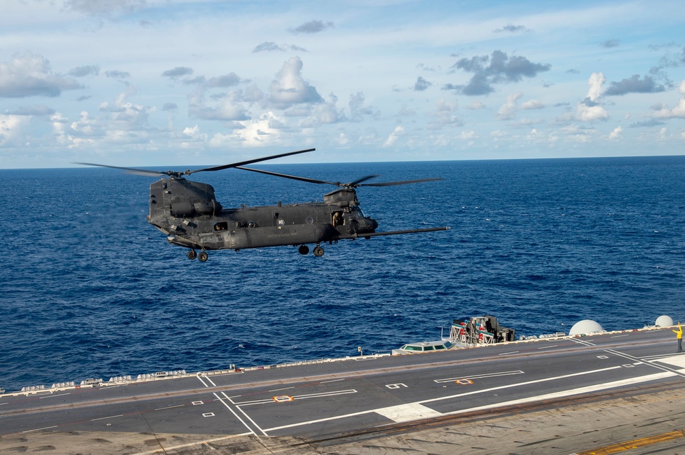 Truman is conducting readiness training in the Atlantic Ocean in preparation for future operations.