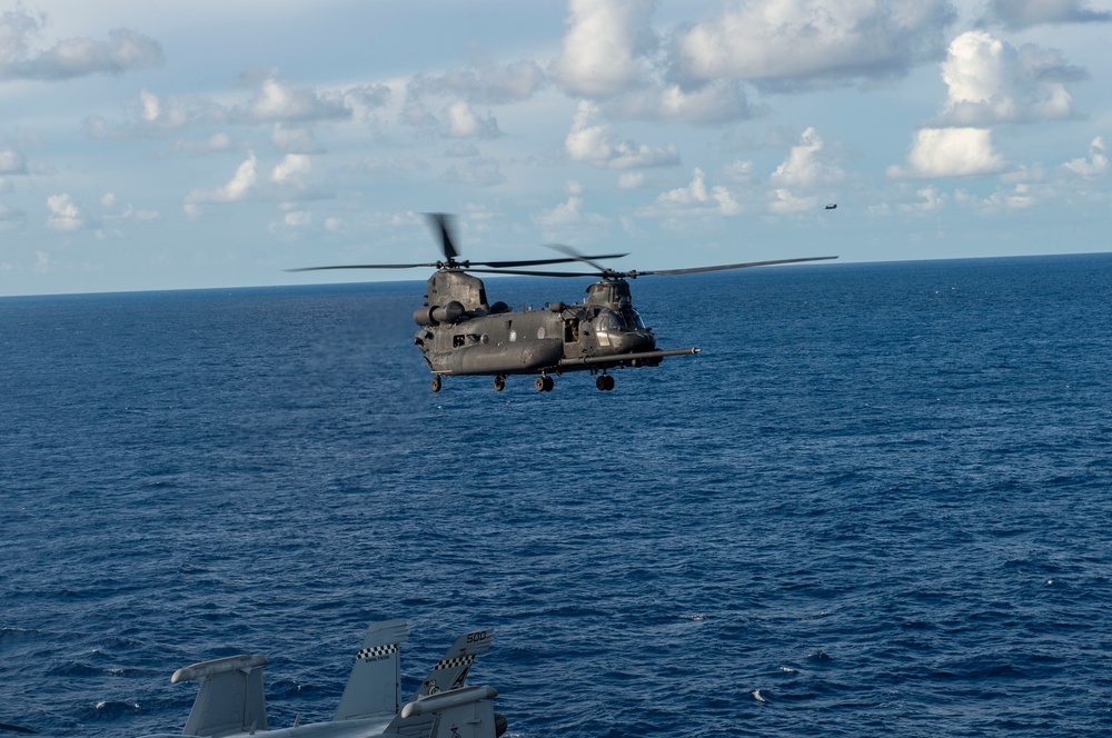 Truman is conducting readiness training in the Atlantic Ocean in preparation for future operations.