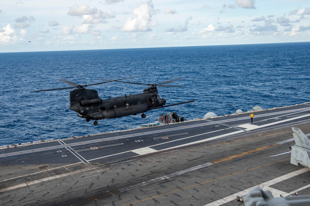 Truman is conducting readiness training in the Atlantic Ocean in preparation for future operations.