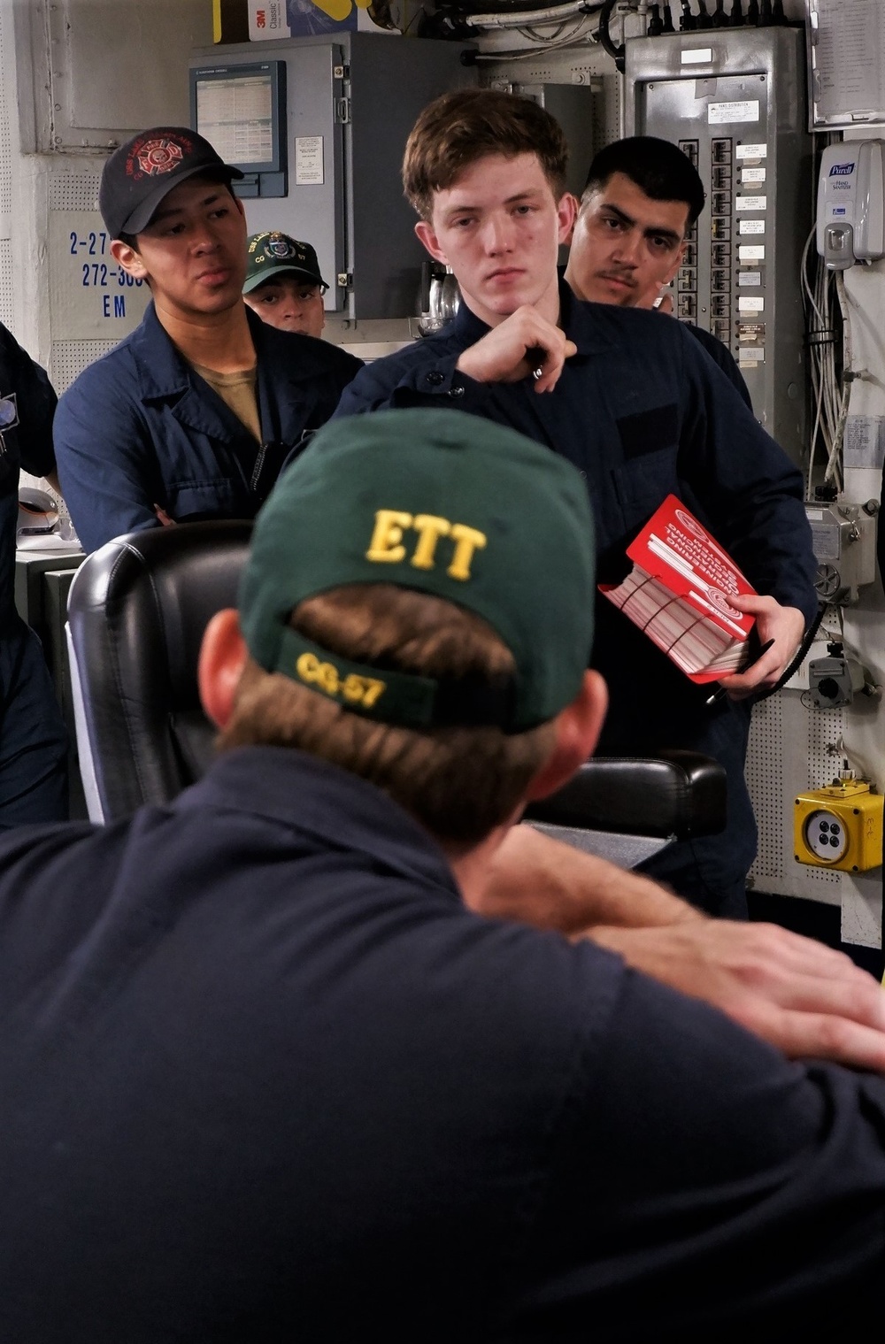 USS Lake Champlain (CG 57) Conducts Engineering Drills