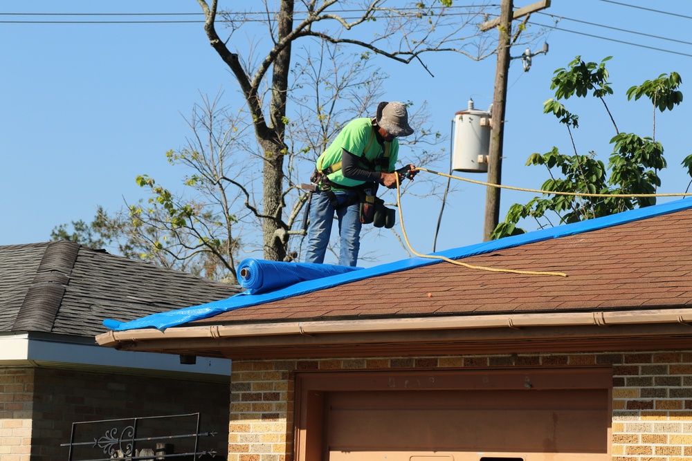 Hurricane Ida Response: Corps of Engineers installs 20,000th blue roof after Hurricane Ida