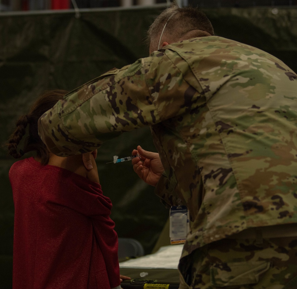Ramstein administers antigen tests, influenza vaccine to evacuees