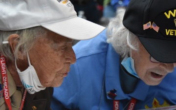 World War 2 veterans celebrate milestone at all female Honor Flight
