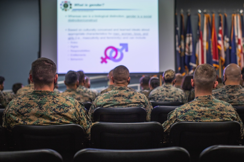 26th Marine Expeditionary Unit receives a gender and diversity class