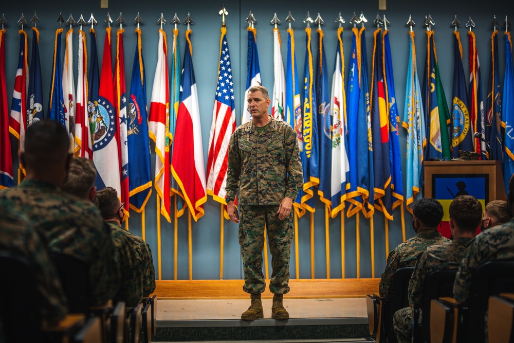 Commanding General of 2d Marine Division Visits Marines at Fort Pickett