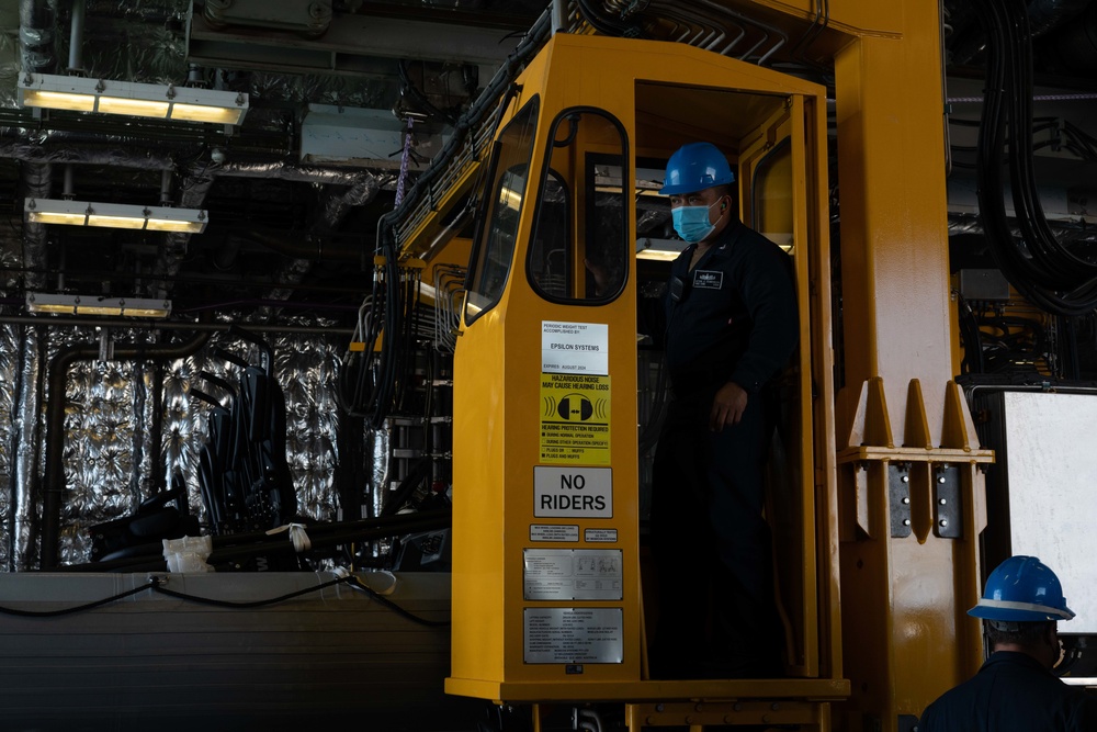 USS Jackson (LCS 6) Sailor Transports RIB