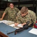 U.S. Navy Seabees with NMCB-5 conduct 3-M spot check