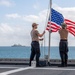 USS Charleston Sailors Shift Colors