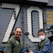 Rear Adm. Izura Ikeuchi, commander, Escort Flotilla Three, visits USS Carl Vinson (CVN 70)