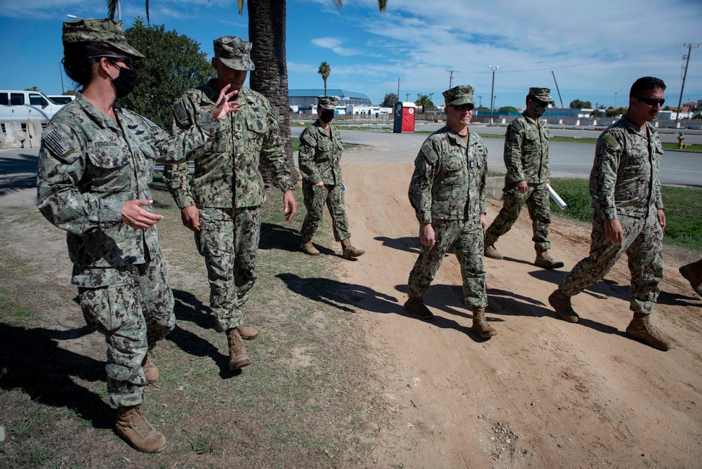 MCPON Russell Smith conducts fleet engagement at Naval Station Rota during Operation Allies Welcome